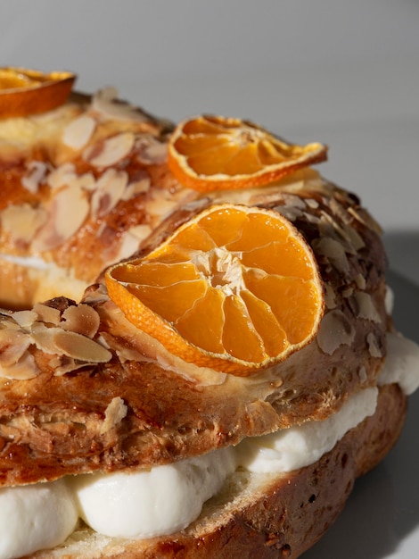 Close-up of epiphany day dessert