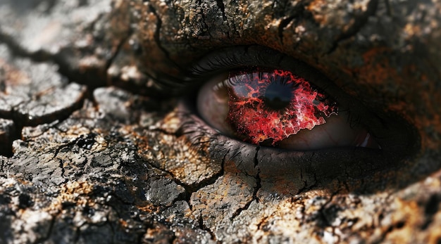 A close up of an eye