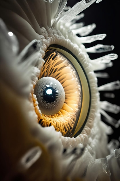 A close up of eyeball generative ai