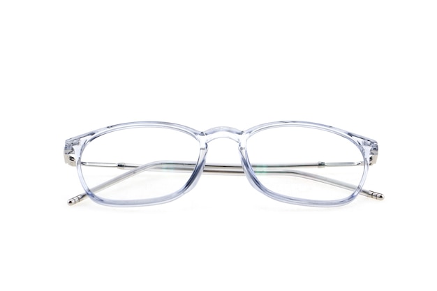 Close up on eyeglasses frames isolated