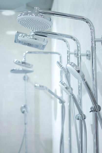 Close-up of faucet in bathroom