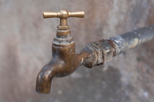 Close-up of faucet