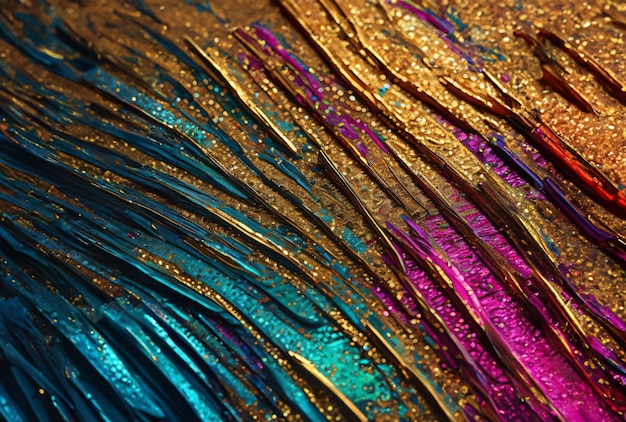 Photo a close up of feathers and feathers on a table