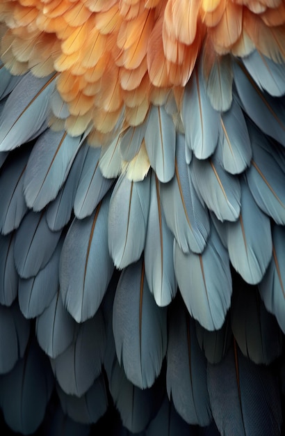 Close up of feathers