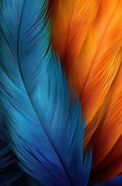 A close up of feathers