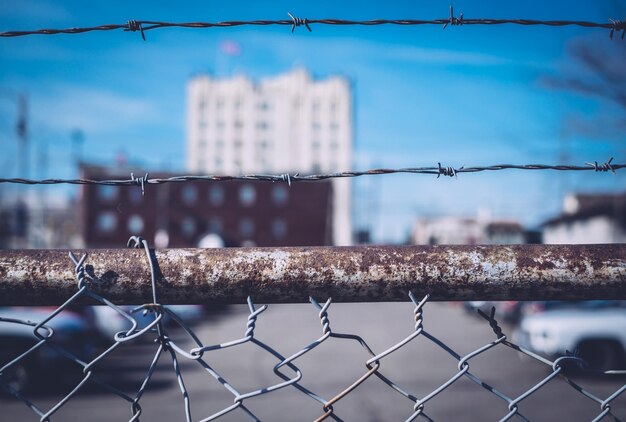 Photo close-up of fence