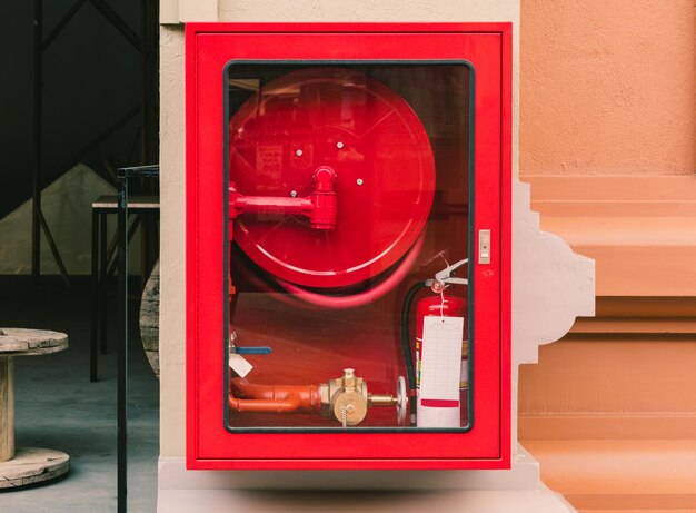 Foto prossimo piano del tubo antincendio