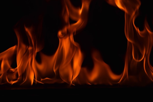 Photo close-up of fire at night