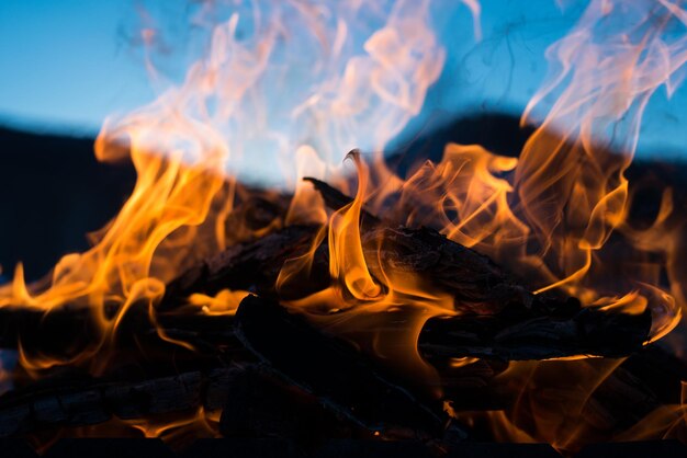 Photo close-up of fire
