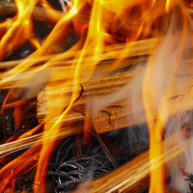 Foto prossimo piano dell'incendio