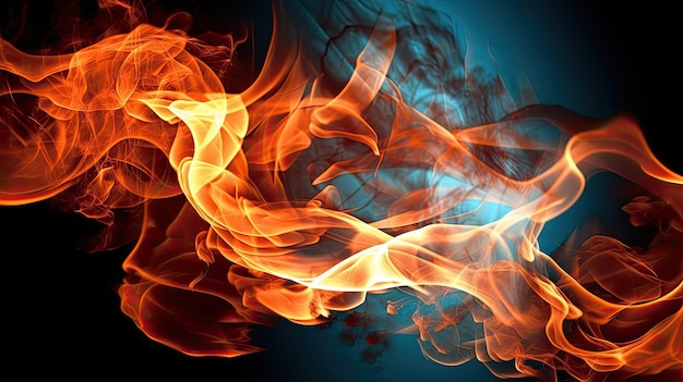 A close up of fire