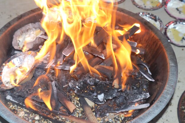 Close-up of firewood