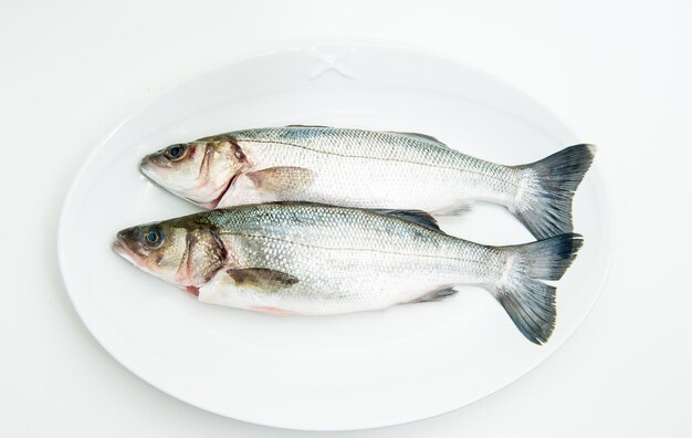 プレート上の魚のクローズアップ