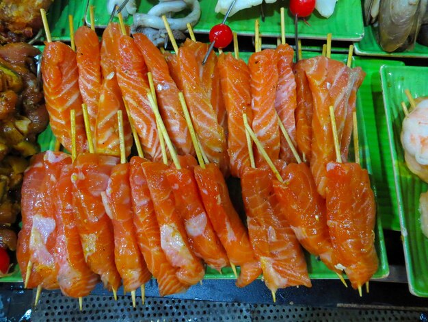 Close-up of fish for sale in market