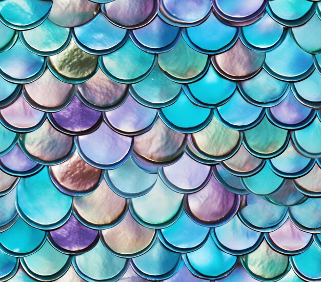 a close up of a fish scale pattern with a blue background generative ai