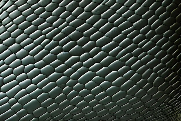 A close up of a fish scales that is black and silver.