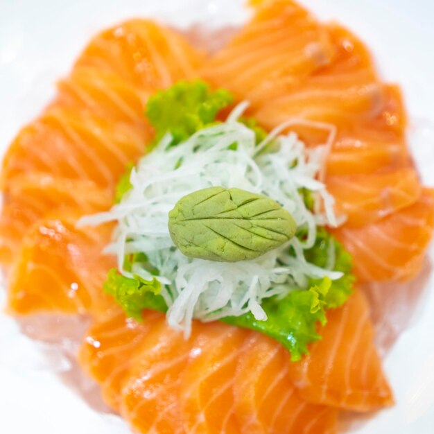 Close-up of fish served on plate