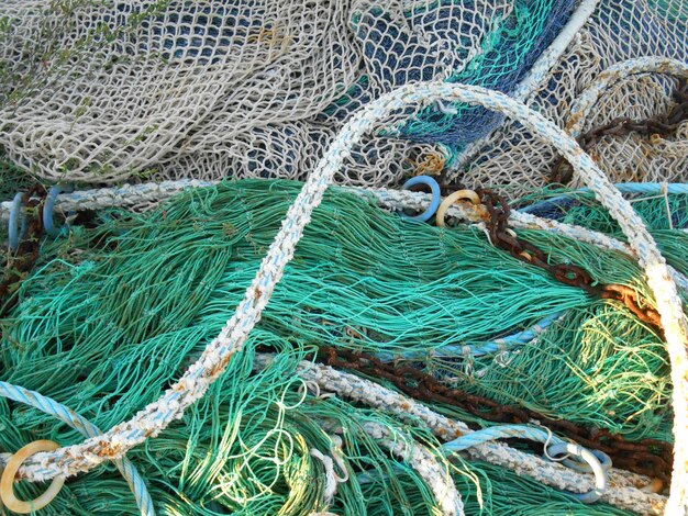 Close-up of fishing net