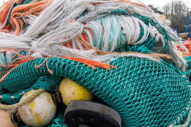 Close-up of fishing net