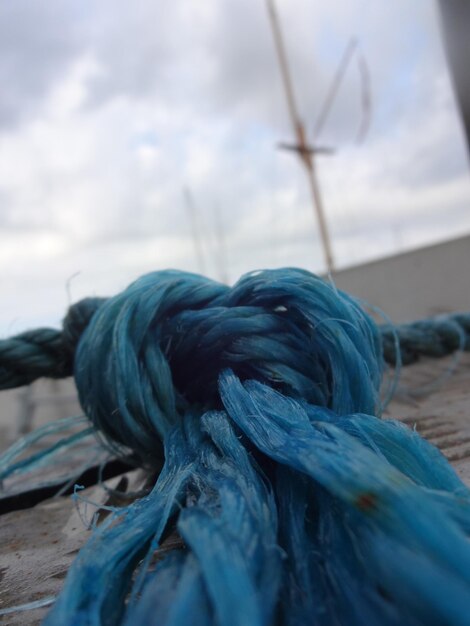 Close-up of fishing net