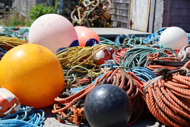 Close-up of fishing net