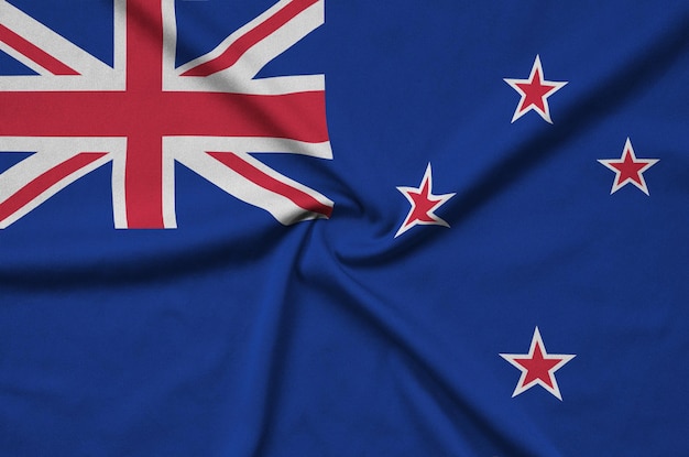 close-up of flag against blue sky