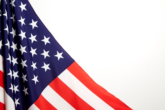 Photo close-up of flag against white background