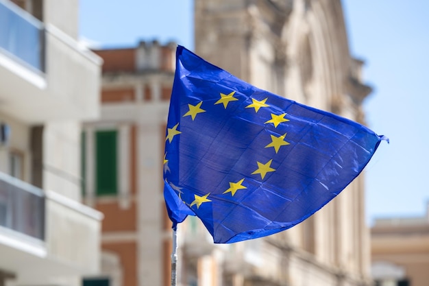 close-up of flag