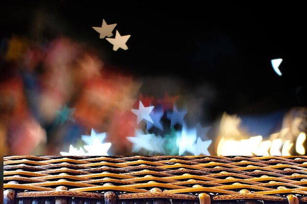 Photo close-up of flags against blurred background