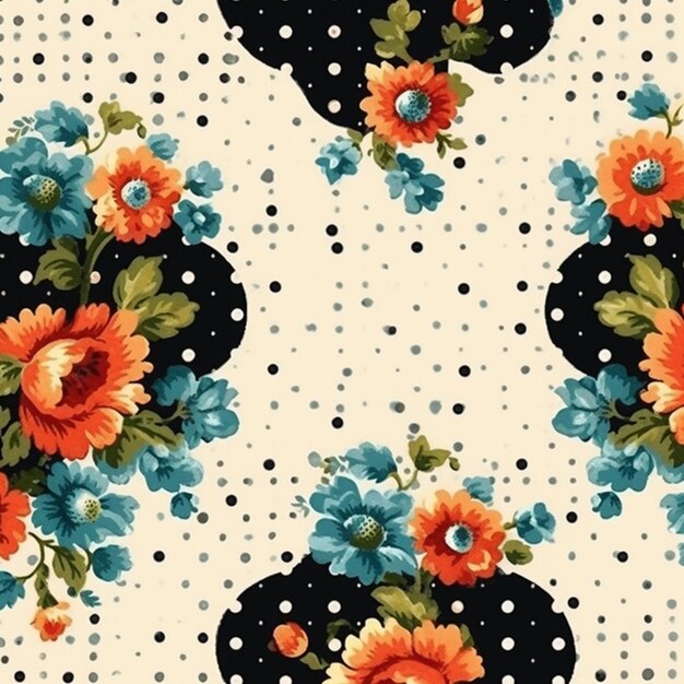 A close up of a floral pattern on a white background generative ai