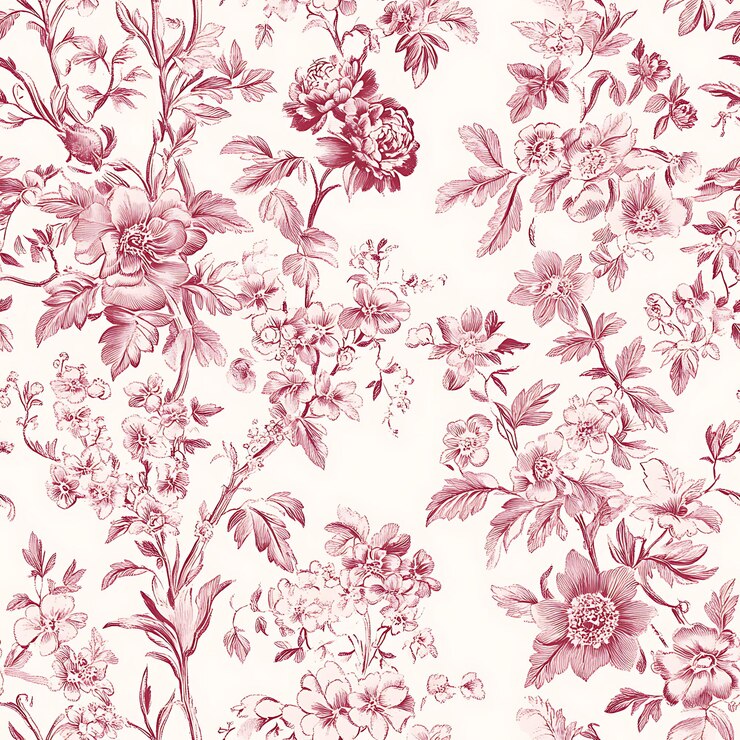 a close up of a floral pattern on a white background