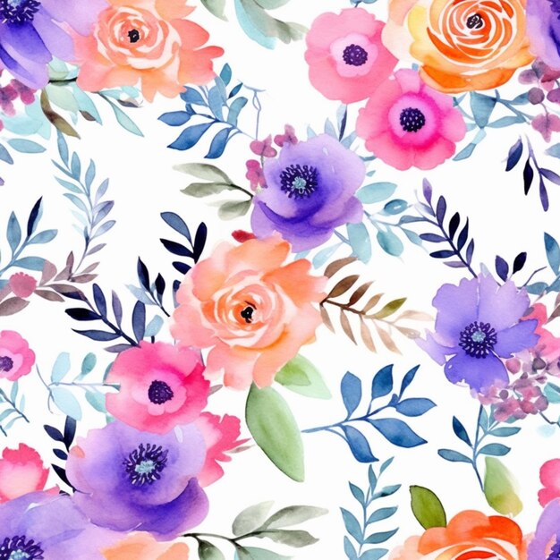 A close up of a floral pattern with pink generative ai