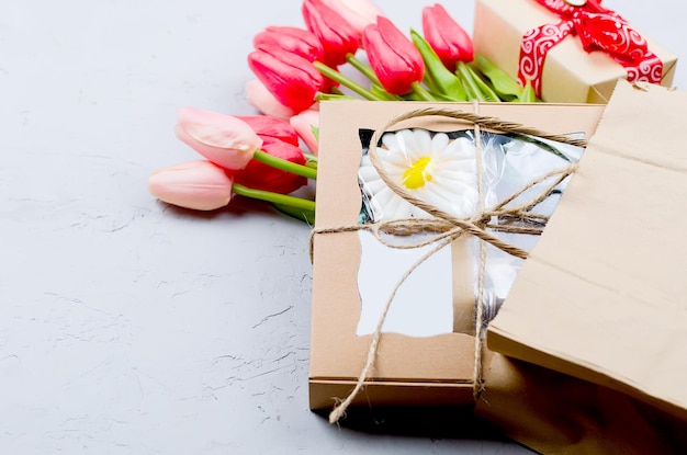 Close-up of flower bouquet on white table