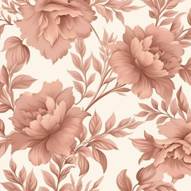 a close up of a flower pattern on a white background generative ai