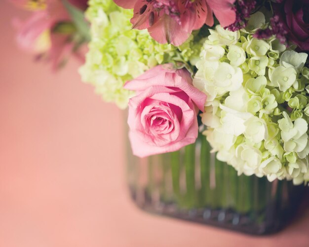 Close-up of flower vase