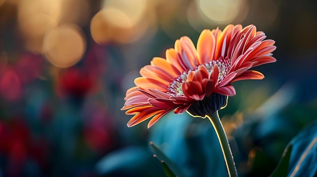 ぼんやりした背景の花のクローズアップ