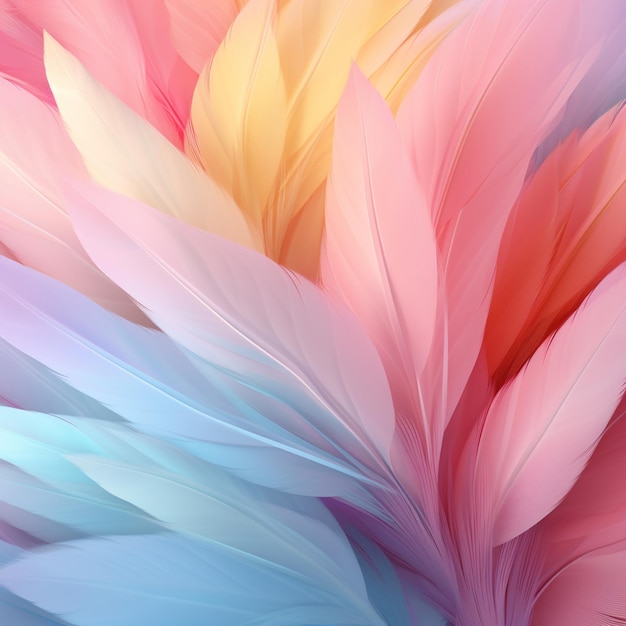 A close up of a flower with feathers