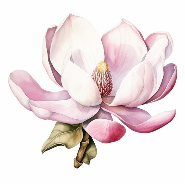 a close up of a flower with a white background generative ai