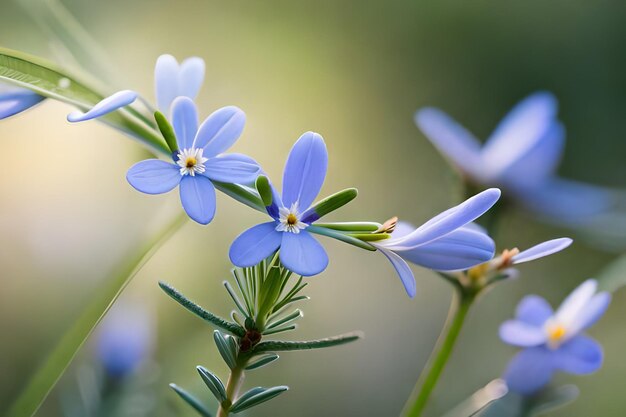 a close up of a flower with the word " on it.