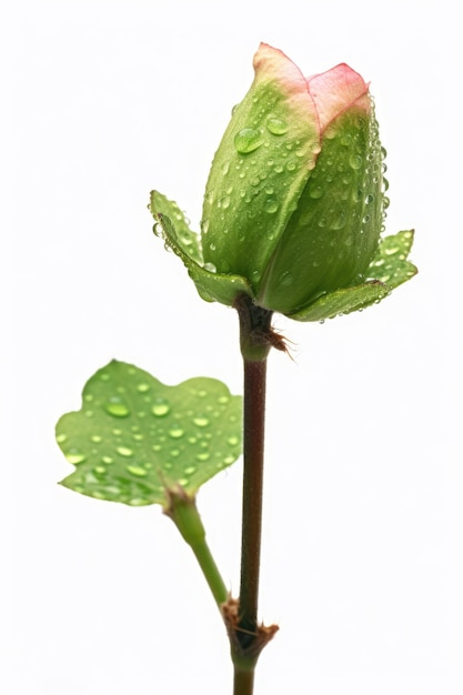 a close up of a flower