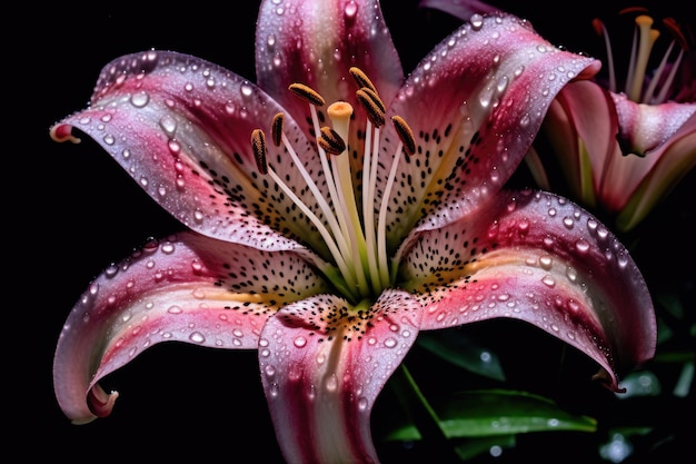 a close up of a flower