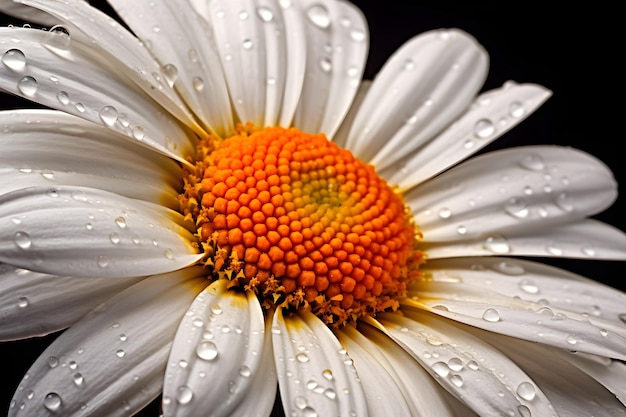 A close up of a flower