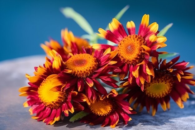 A close up of a flower