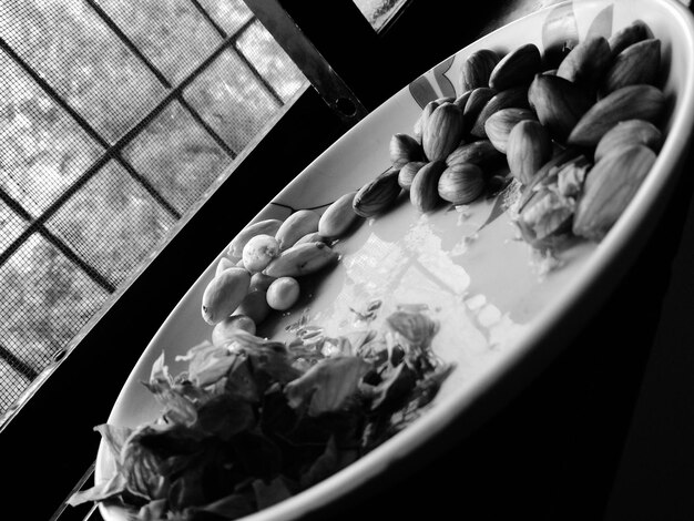 Close-up of flowers in bowl