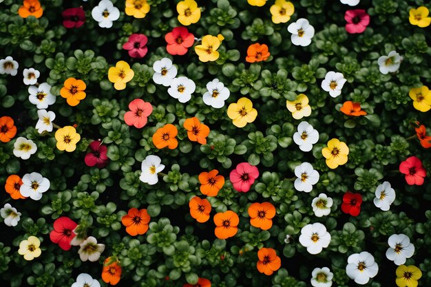 Photo close up flowers in garden