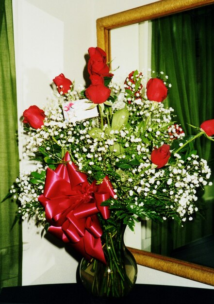 Close-up of flowers in vase