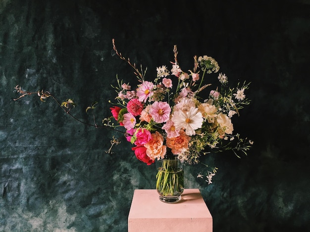 close-up of flowers in vase