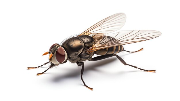 a close up of a fly