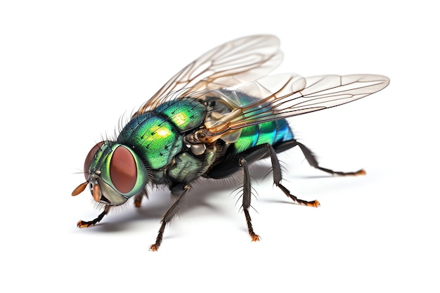 A close up of a fly