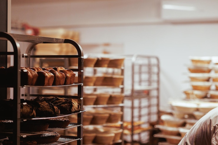 Photo close-up of food in bakery
